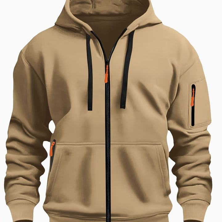 Men's zip-up hoodie