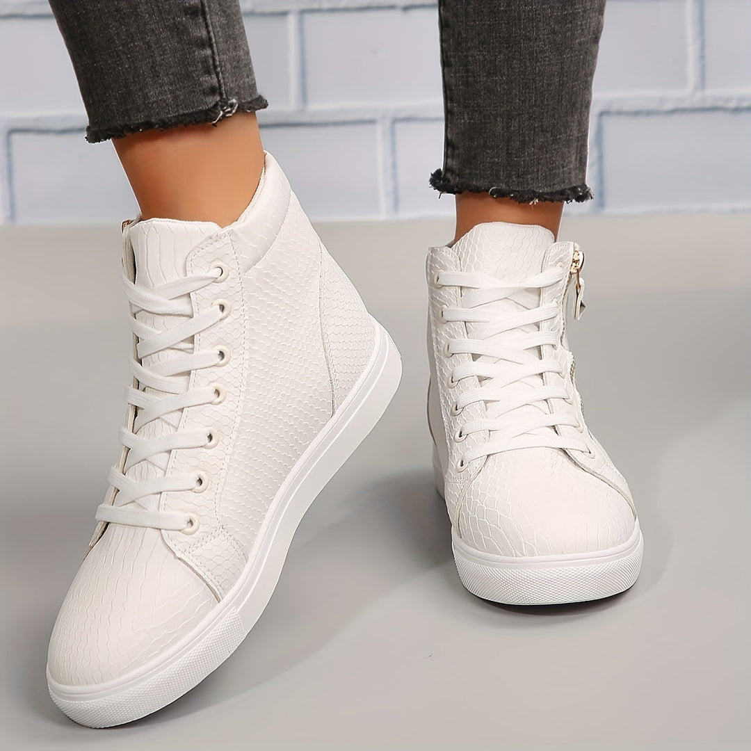 Høje Sneakers Med Lynlås