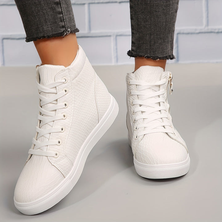 Høje Sneakers Med Lynlås