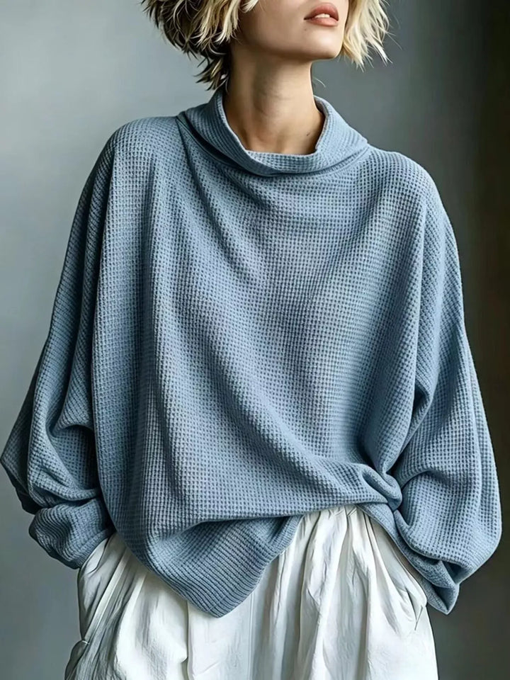 Textured Top with Mock Neck for Men