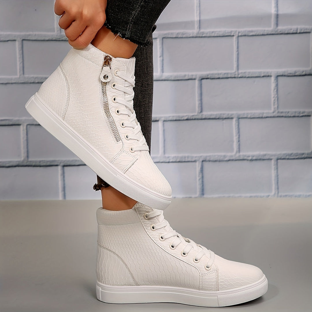 Høje Sneakers Med Lynlås