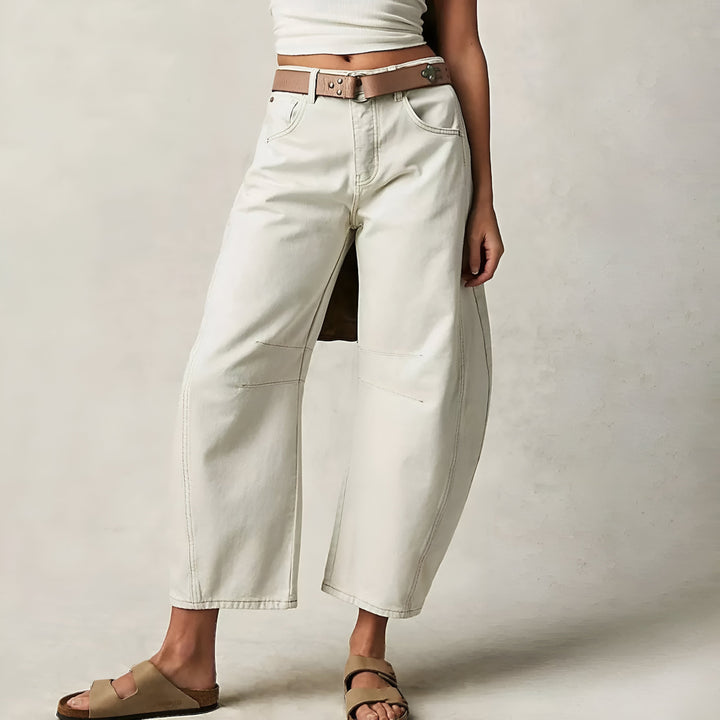 Vintage Dame Jeans Med Vide Ben