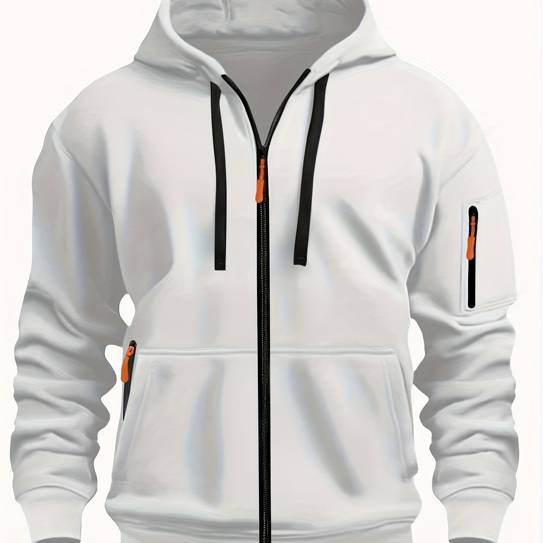Men's zip-up hoodie