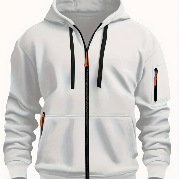 Men's zip-up hoodie