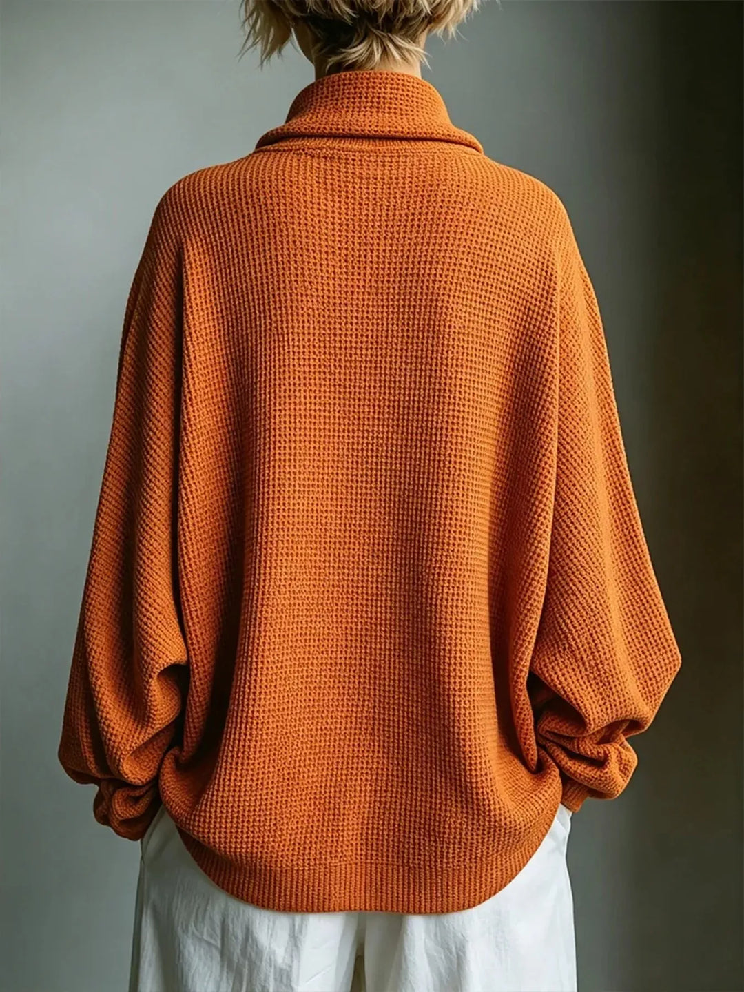 Textured Top with Mock Neck for Men