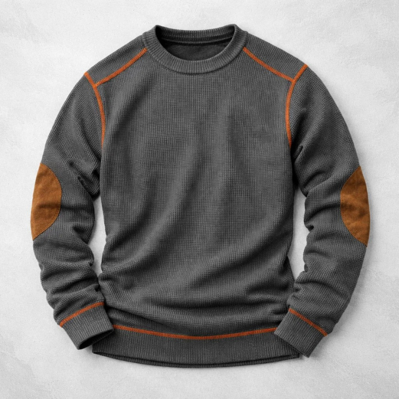 Textured pullover for men