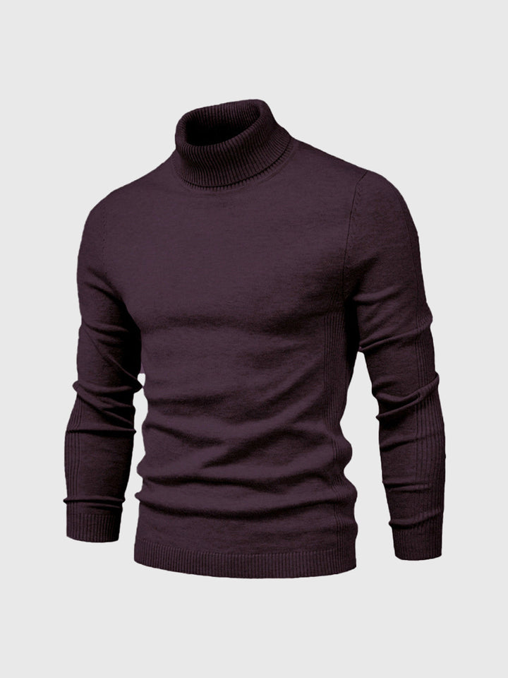 Slim Fit Rullekrave Trøje Herre