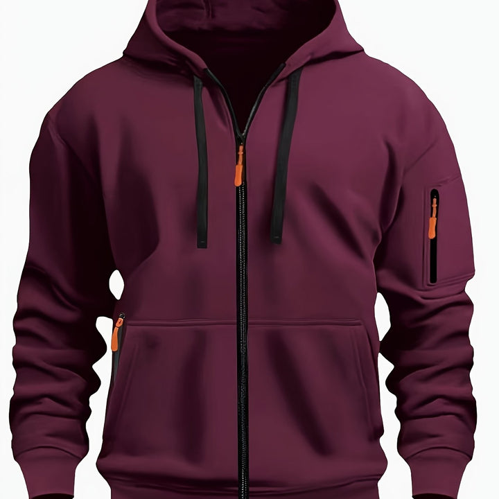 Men's zip-up hoodie