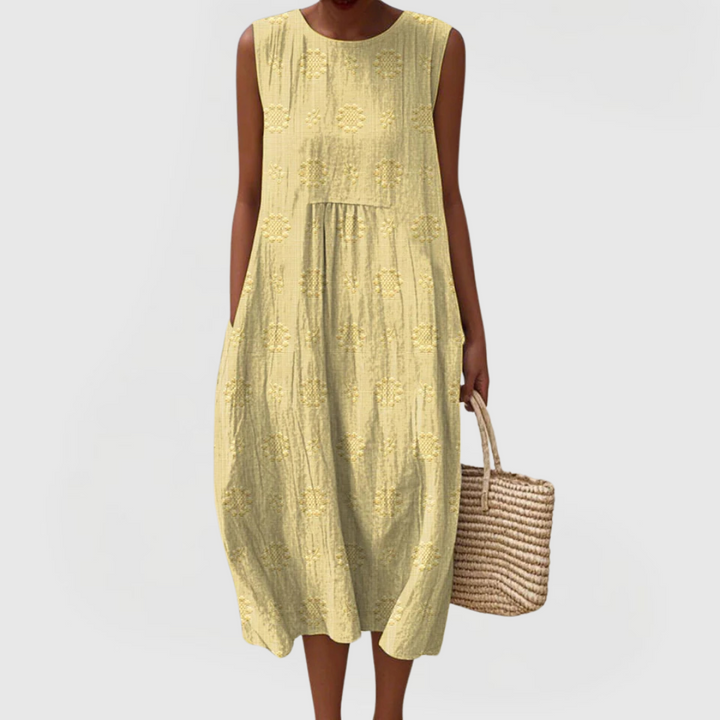 Elegant dress with pockets for women
