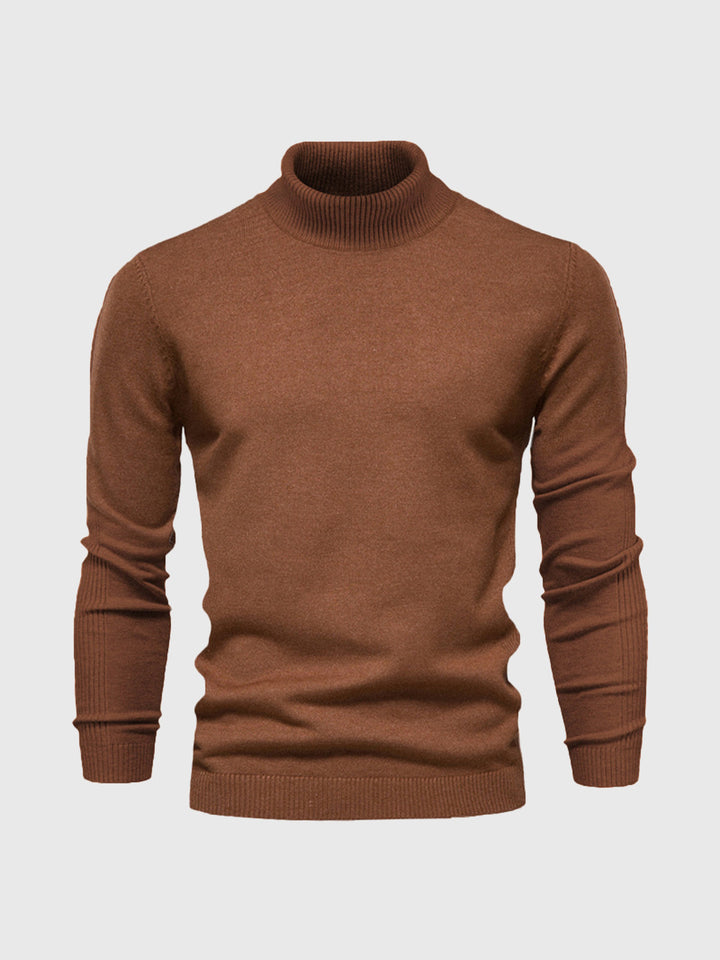 Slim Fit Rullekrave Trøje Herre