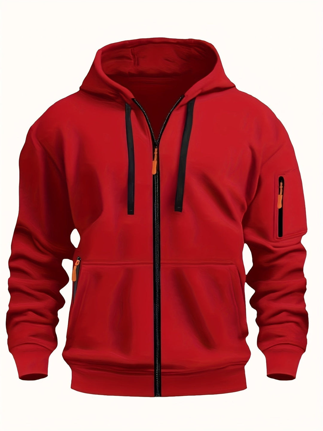 Men's zip-up hoodie