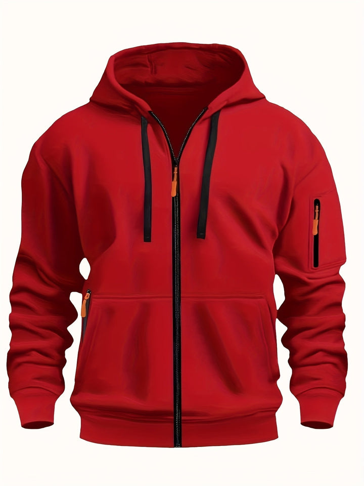 Men's zip-up hoodie