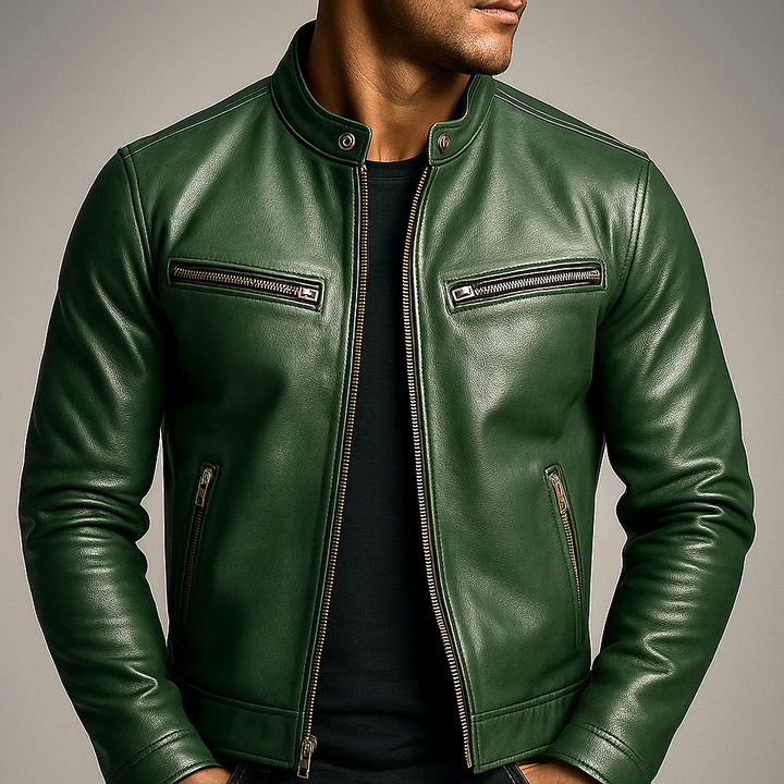 Vintage leather jacket for men