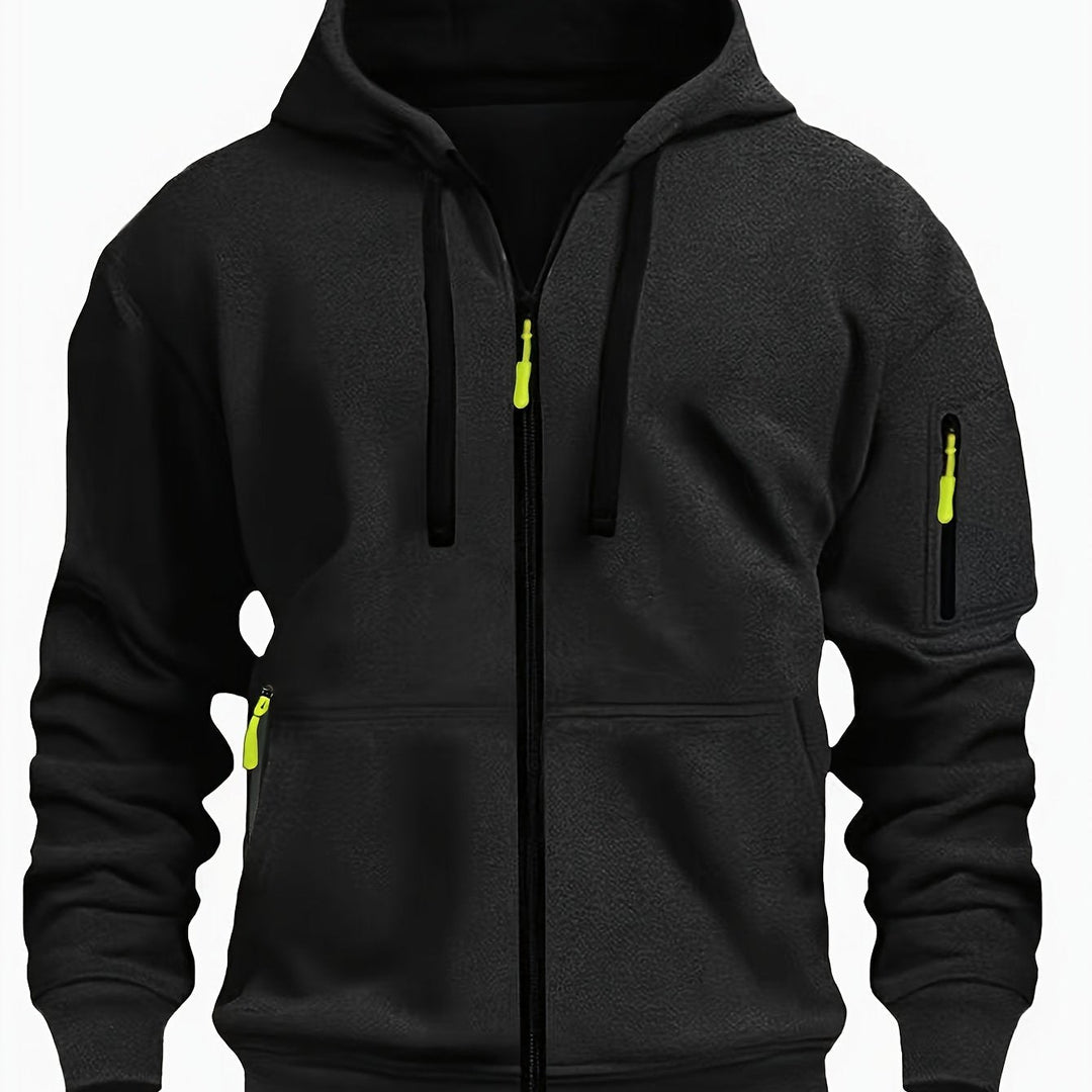 Men's zip-up hoodie