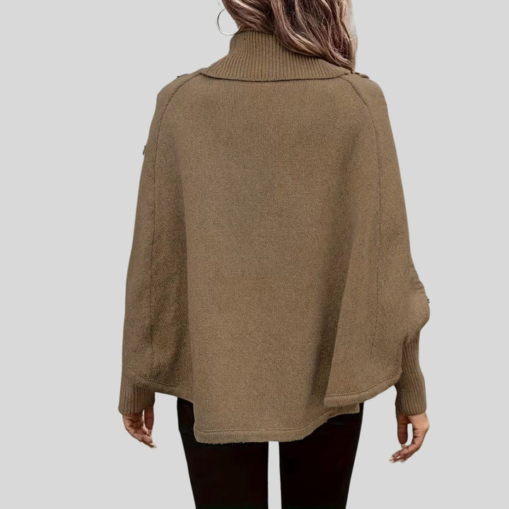 Cable-Knit Turtleneck Sweater for Women
