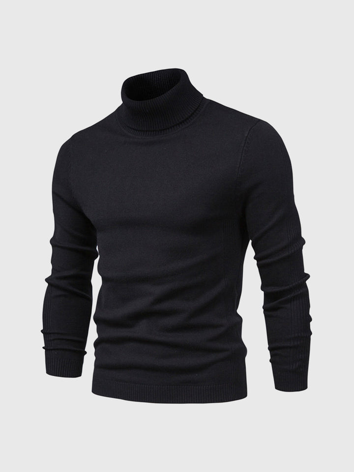 Slim Fit Rullekrave Trøje Herre