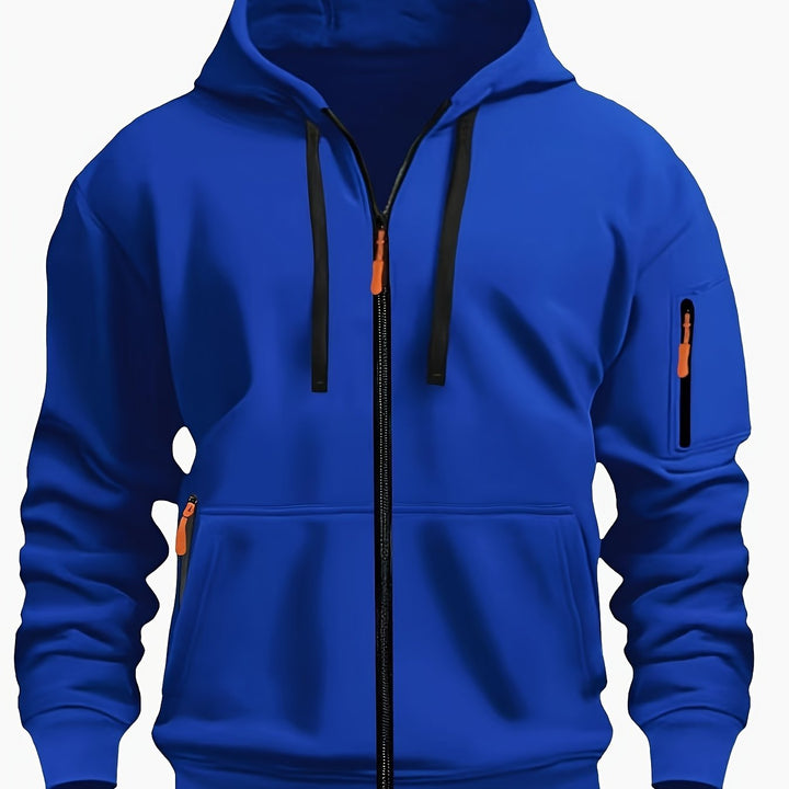 Men's zip-up hoodie