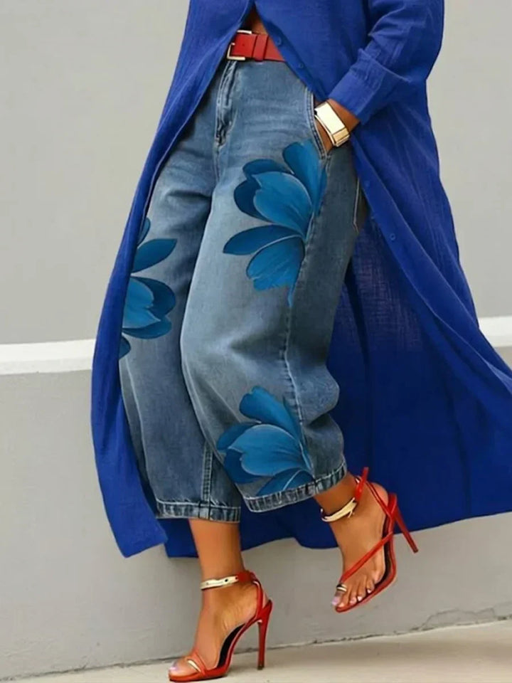 Shirt dress and jeans set for women