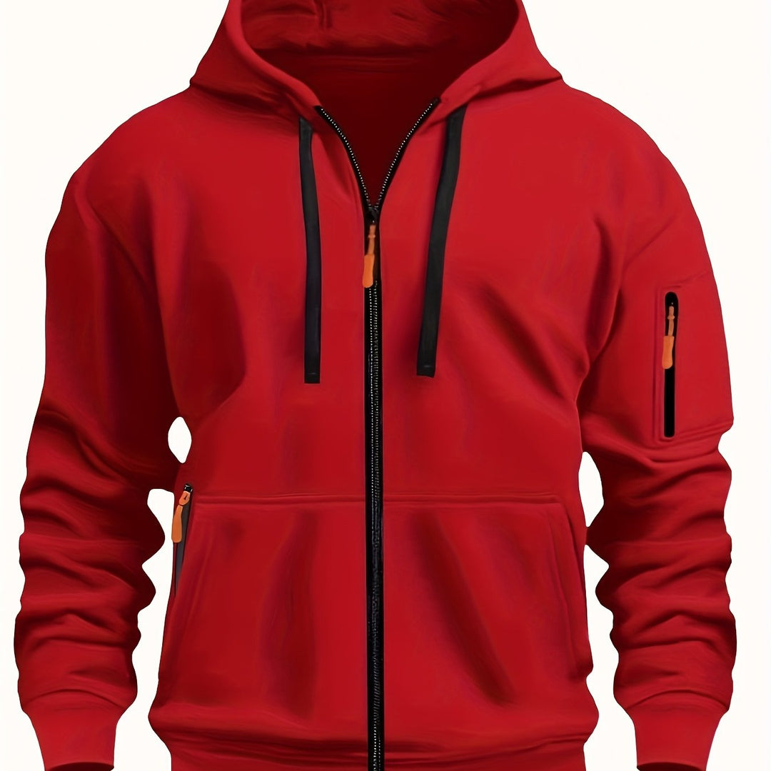 Men's zip-up hoodie