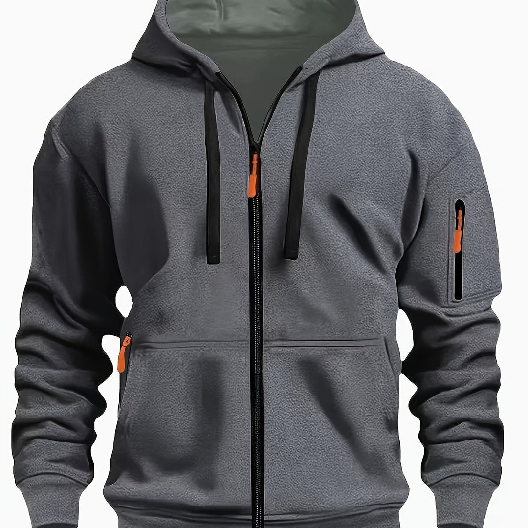 Men's zip-up hoodie