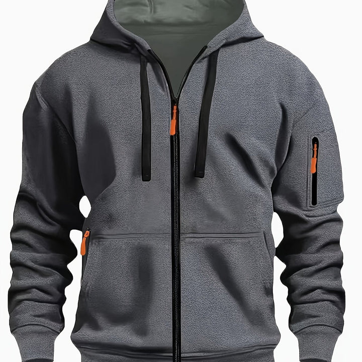 Men's zip-up hoodie