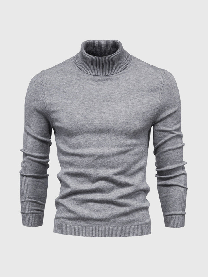 Slim Fit Rullekrave Trøje Herre