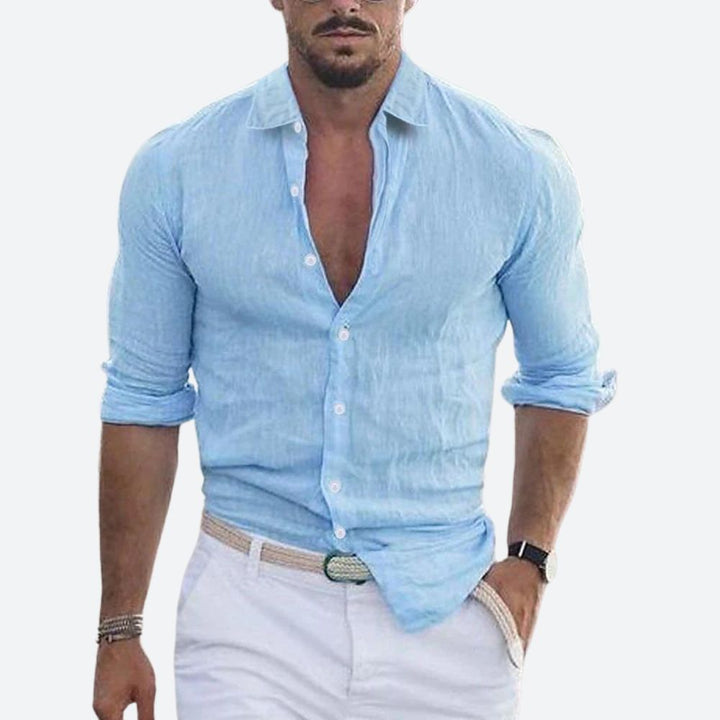 Long-sleeved casual shirt for men