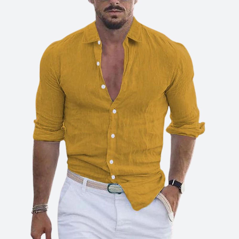 Long-sleeved casual shirt for men