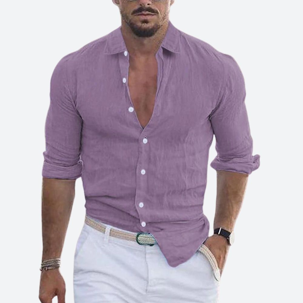 Long-sleeved casual shirt for men