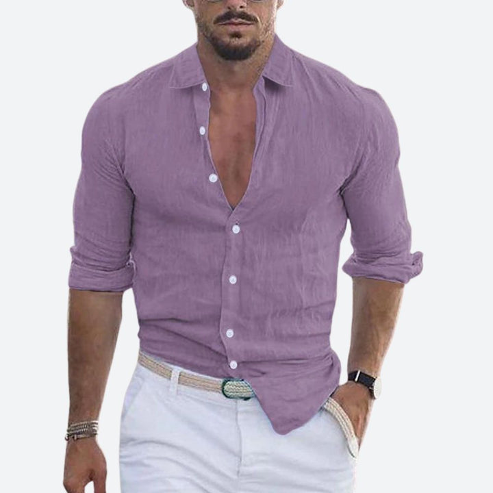 Long-sleeved casual shirt for men