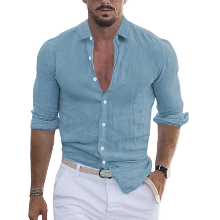 Long-sleeved casual shirt for men