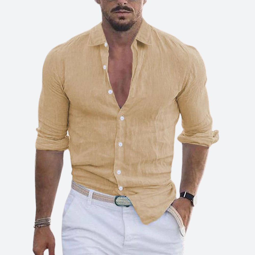 Long-sleeved casual shirt for men