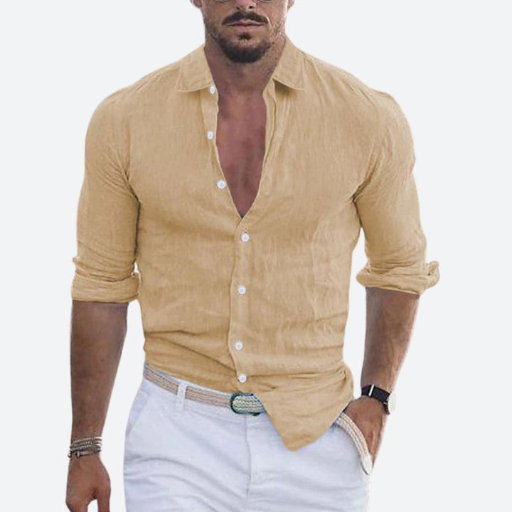 Long-sleeved casual shirt for men