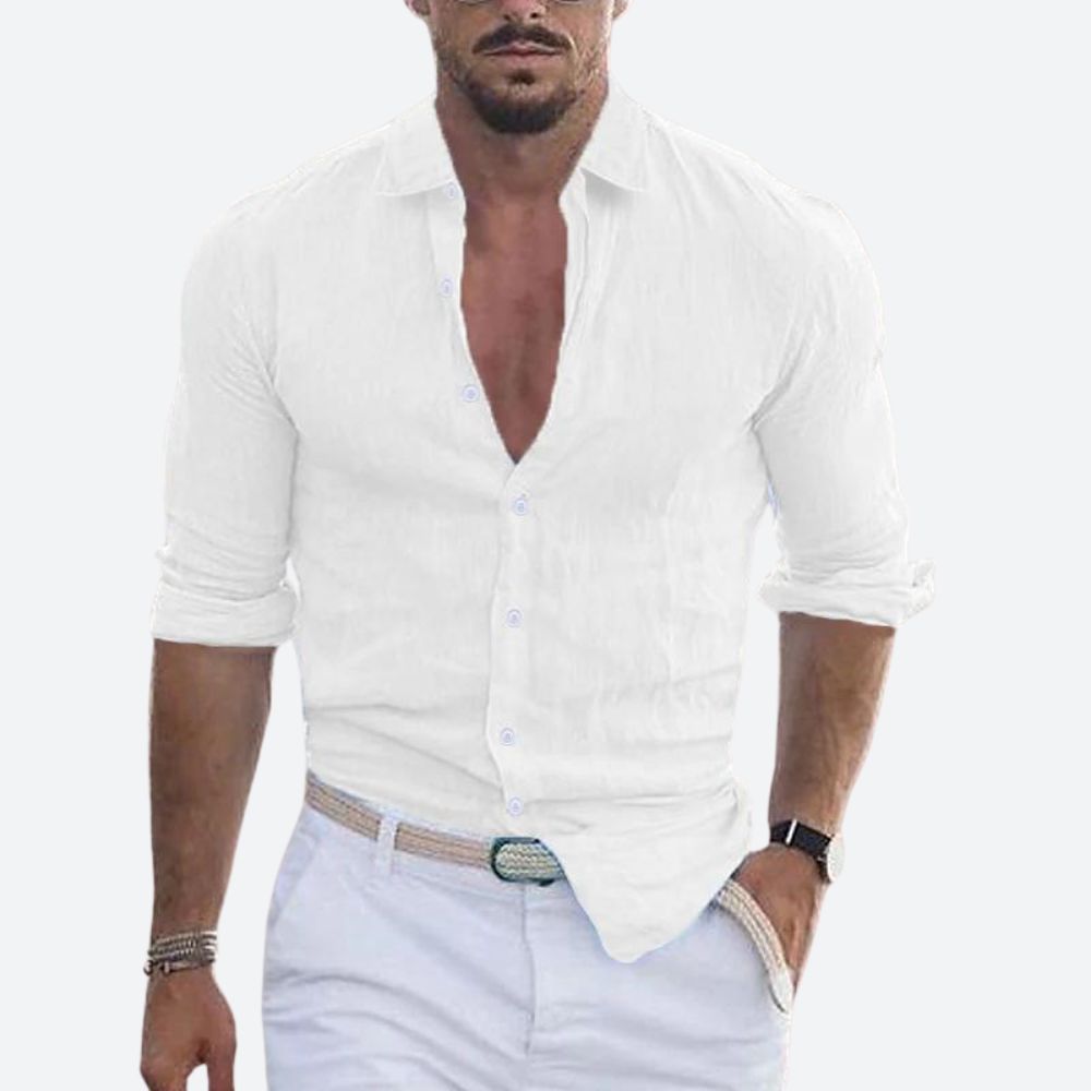 Long-sleeved casual shirt for men