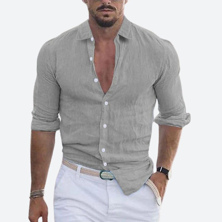 Long-sleeved casual shirt for men