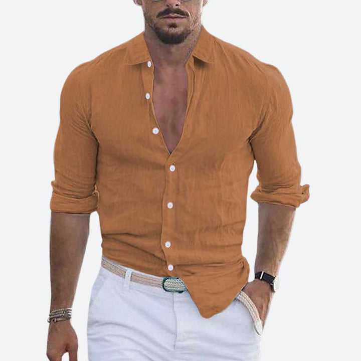 Long-sleeved casual shirt for men