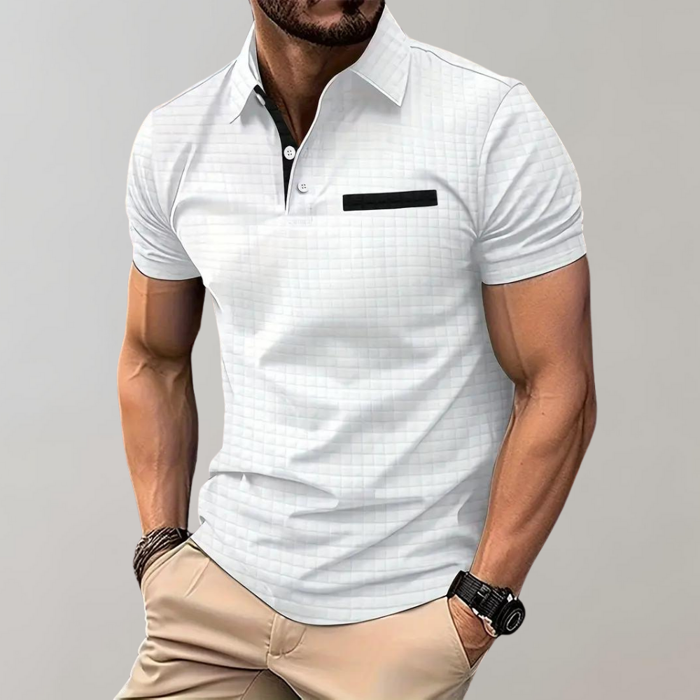 Blomstret Poloshirt til Herrer