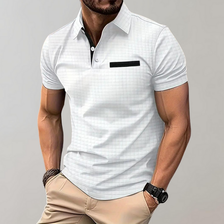 Blomstret Poloshirt til Herrer