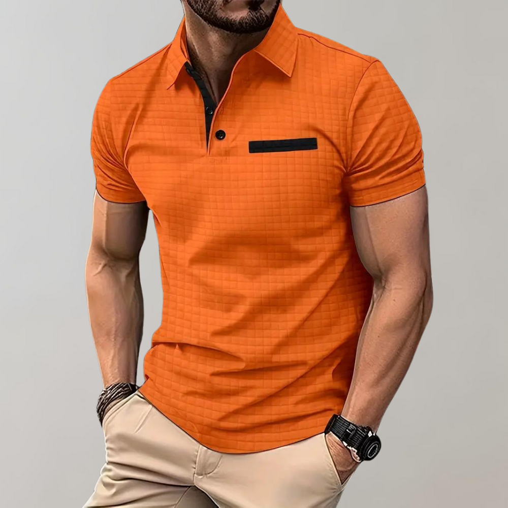 Blomstret Poloshirt til Herrer