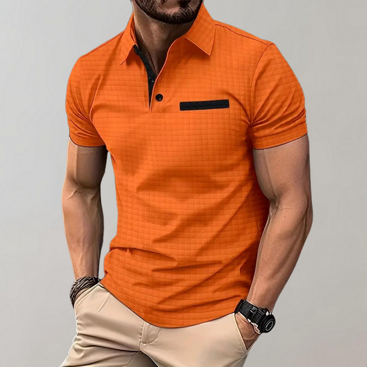 Blomstret Poloshirt til Herrer