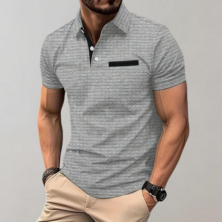 Blomstret Poloshirt til Herrer