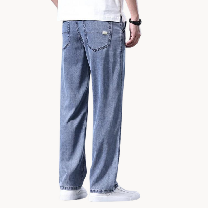 Herre denim jeans i klassisk pasform