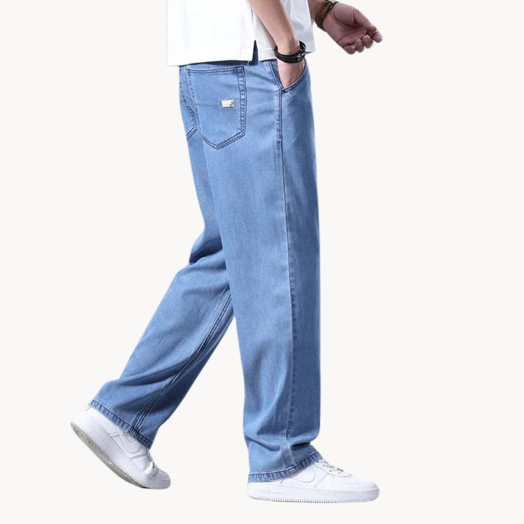 Herre denim jeans i klassisk pasform