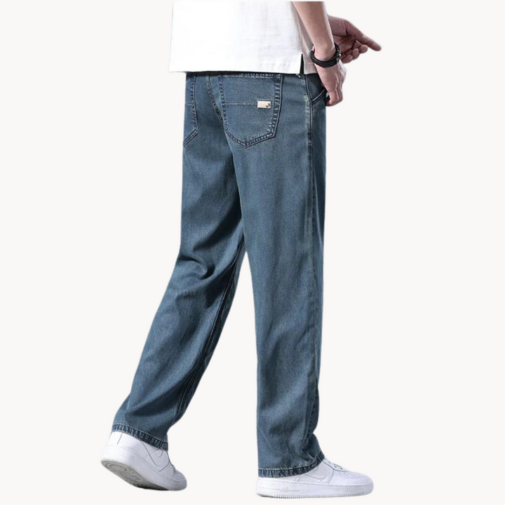 Herre denim jeans i klassisk pasform