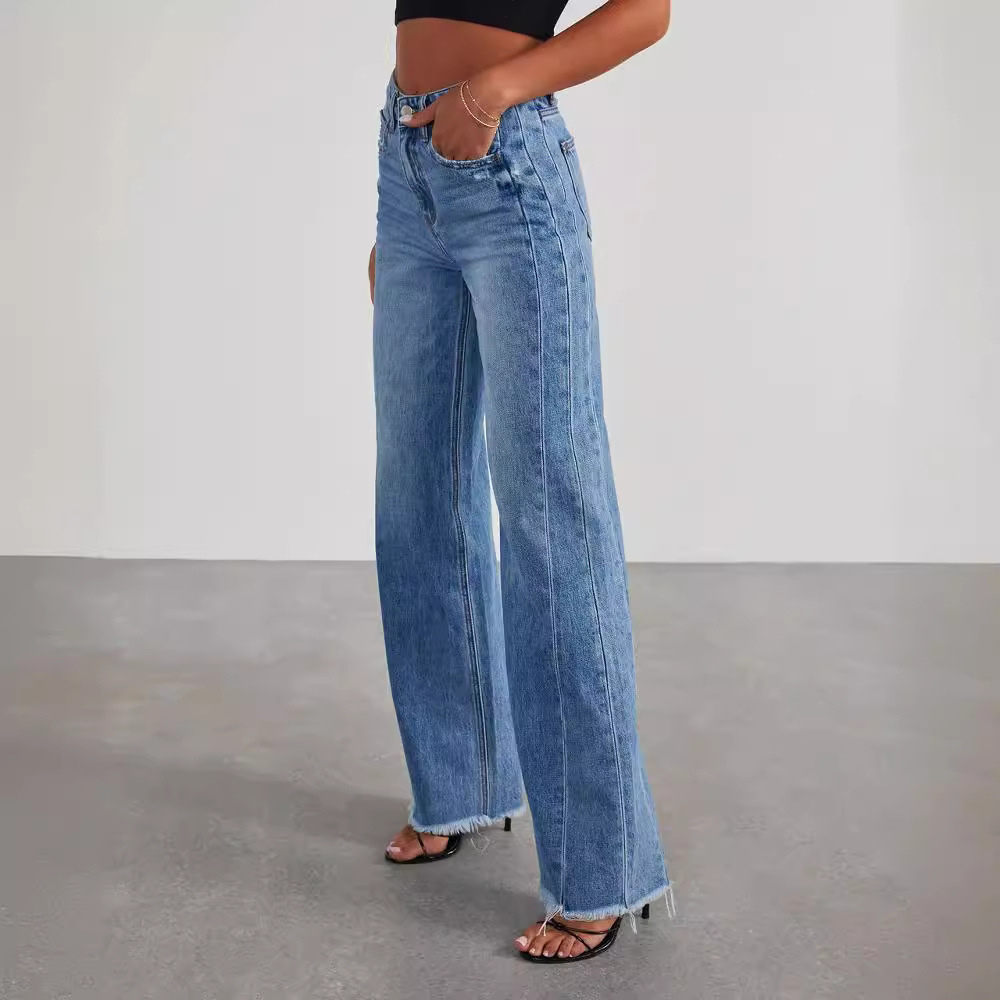 Højtaljede jeans dame