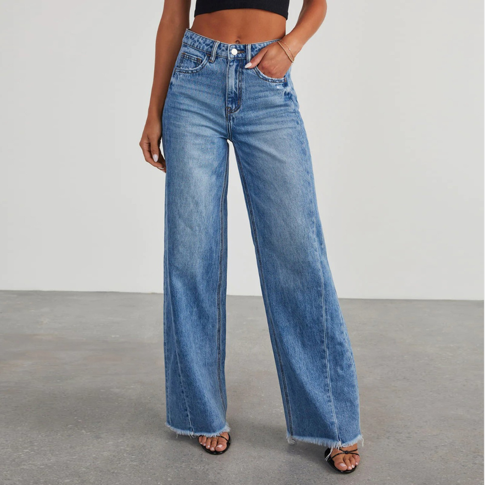 Højtaljede jeans dame