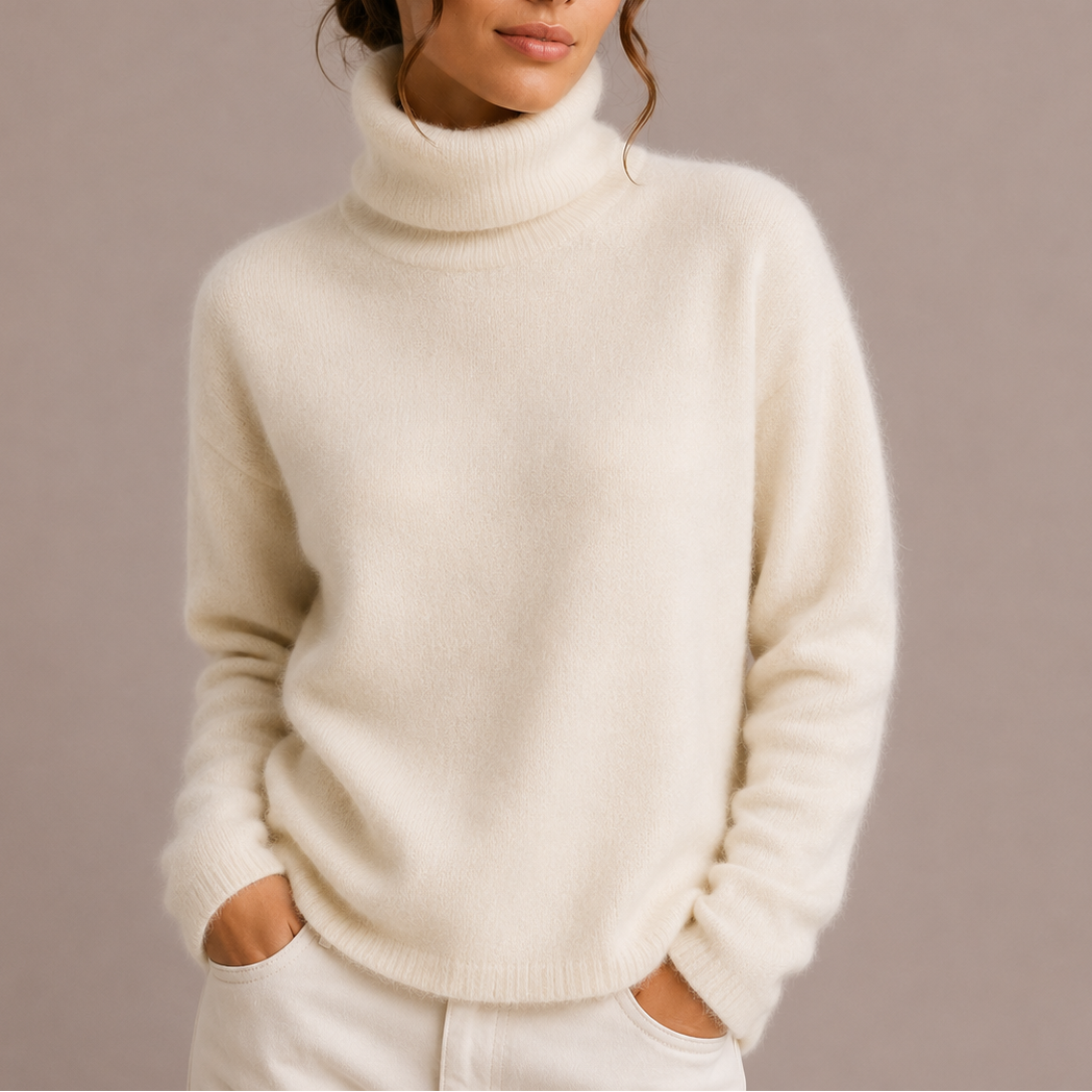 Classic women's turtleneck sweater