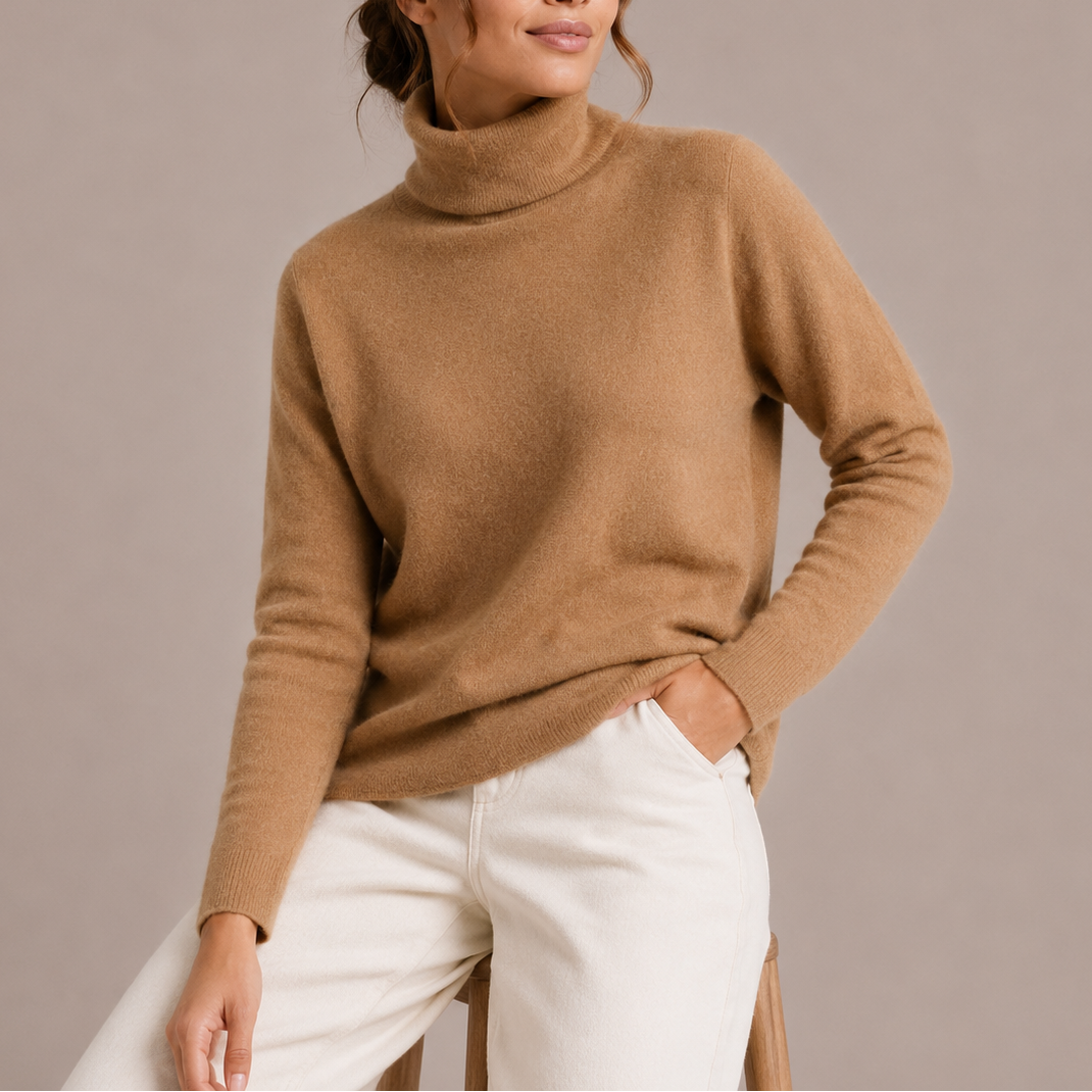 Classic women's turtleneck sweater