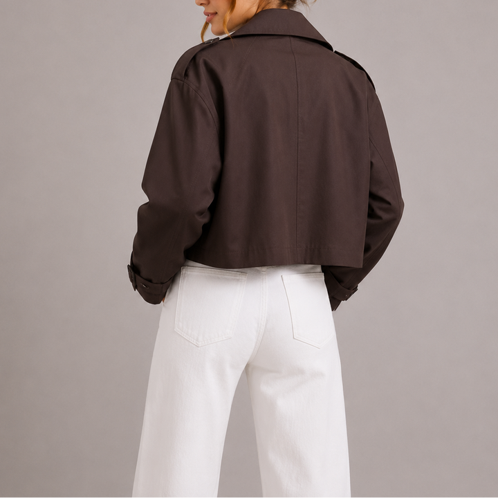 Short trench coat for women