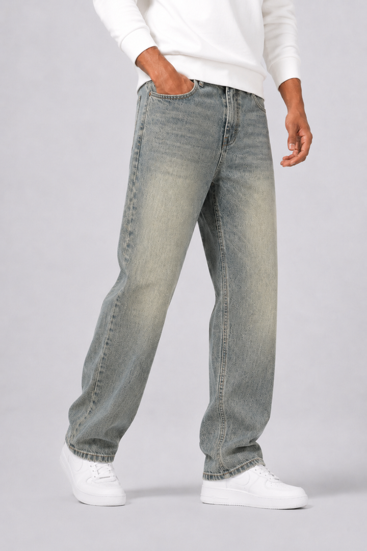 Herre denim jeans i afslappet pasform